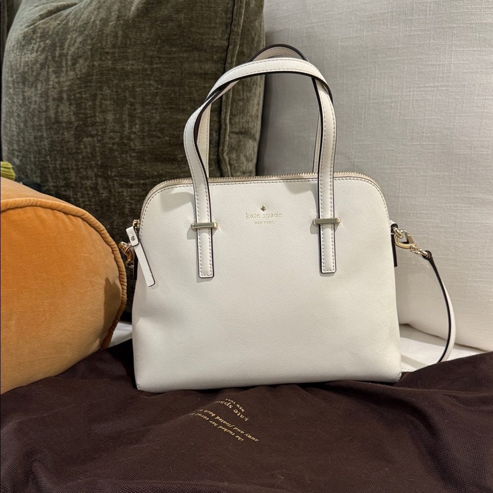 Kate Spade Cream Satchel Bag